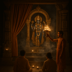 गर्भगृह में पर्दा क्यों डाला जाता है? जानिए इसका गहरा रहस्य"