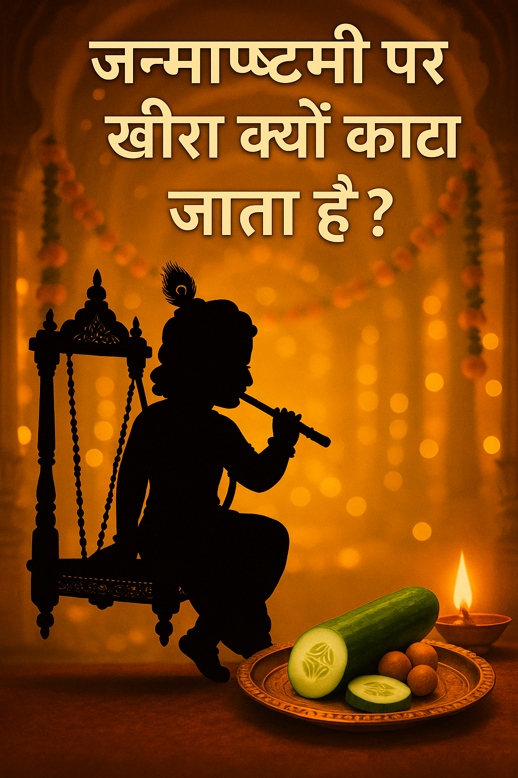 "जन्माष्टमी पर खीरा क्यों काटा जाता है? परंपरा के पीछे का गहरा रहस्य"