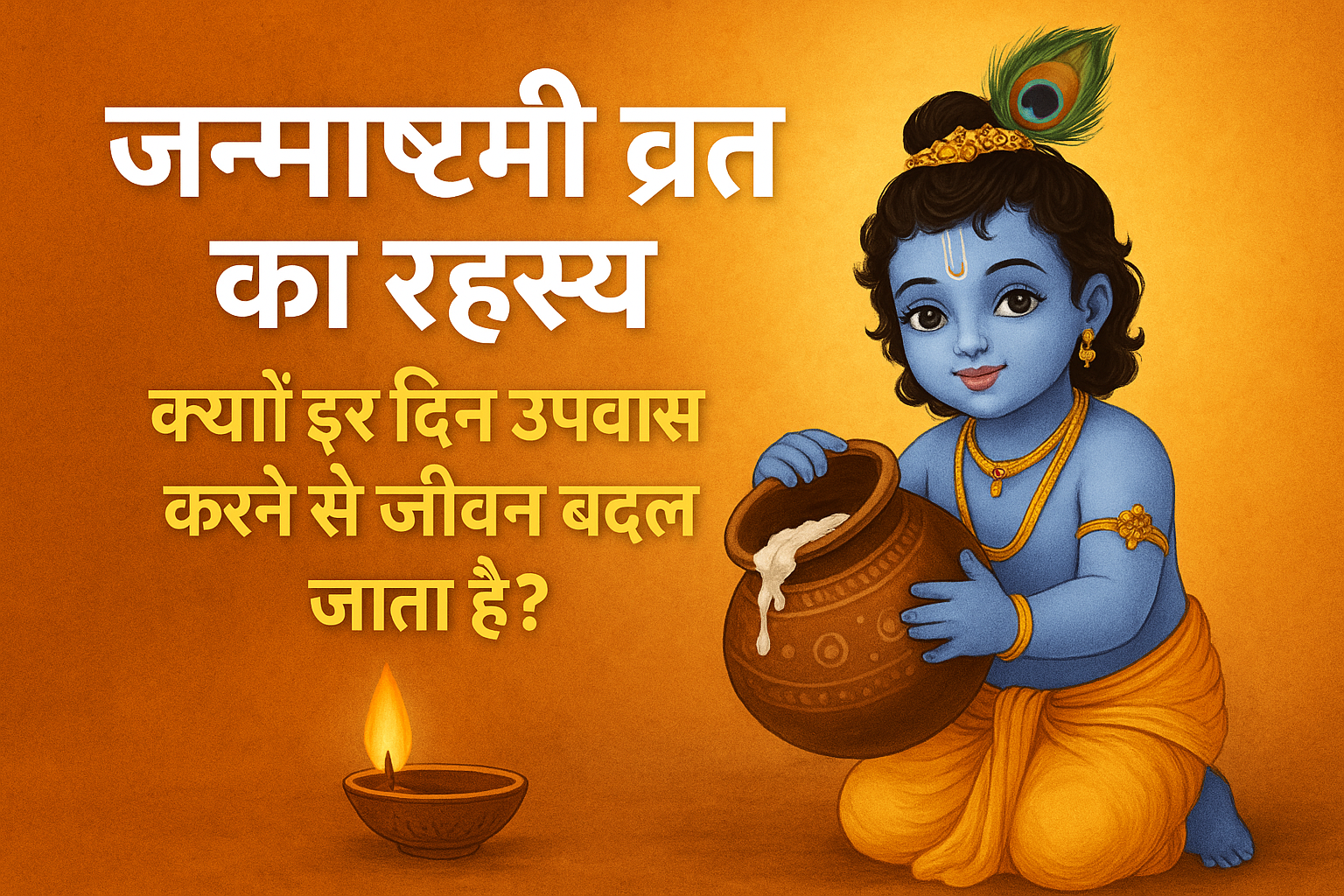 "जन्माष्टमी व्रत का रहस्य : क्यों इस दिन उपवास करने से जीवन बदल जाता है?"