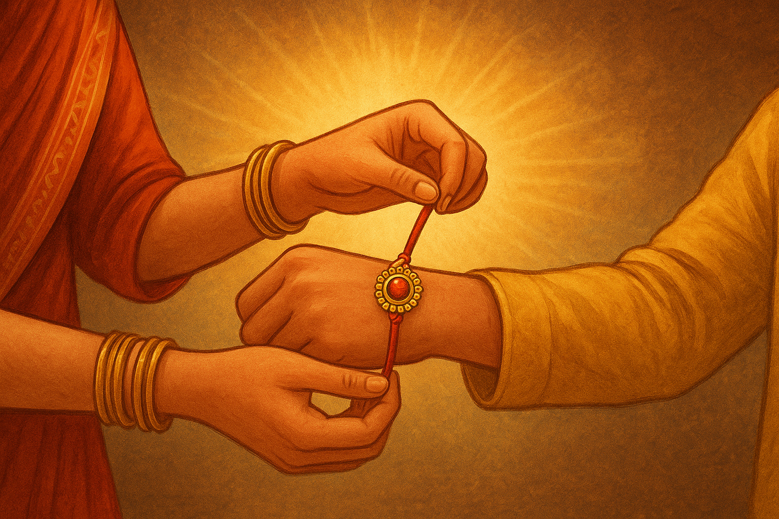 "राखी सीधे हाथ में क्यों बांधी जाती है"? जानिए वह रहस्य जिसे सुनकर आप हैरान रह जाएंगे"