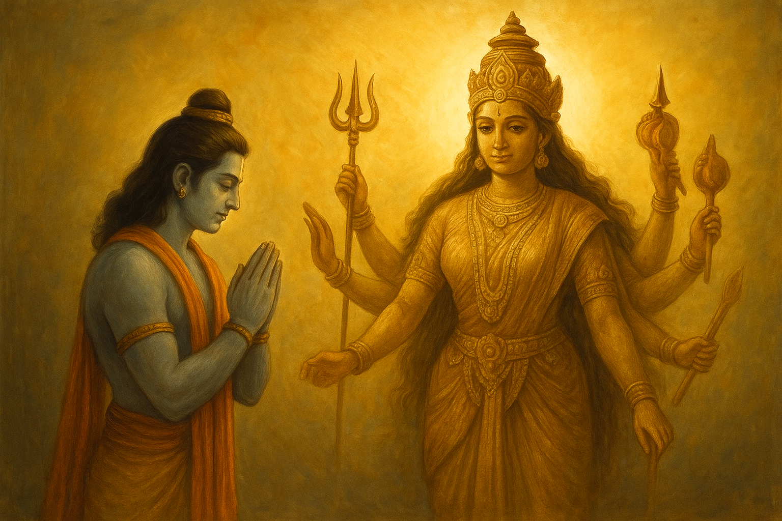 “रामायण का रहस्य: श्रीराम ने माँ दुर्गा की आराधना क्यों की थी?”