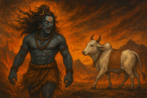 shiv k krodh se nandi ka kailash chhodna