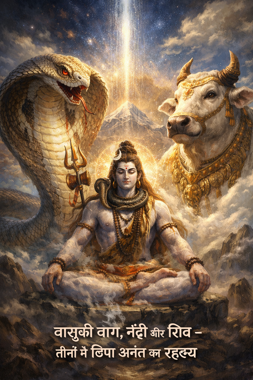 वासुकी नाग की लंबाई नंदी का आकार और भगवान शिव का अनंत रूप