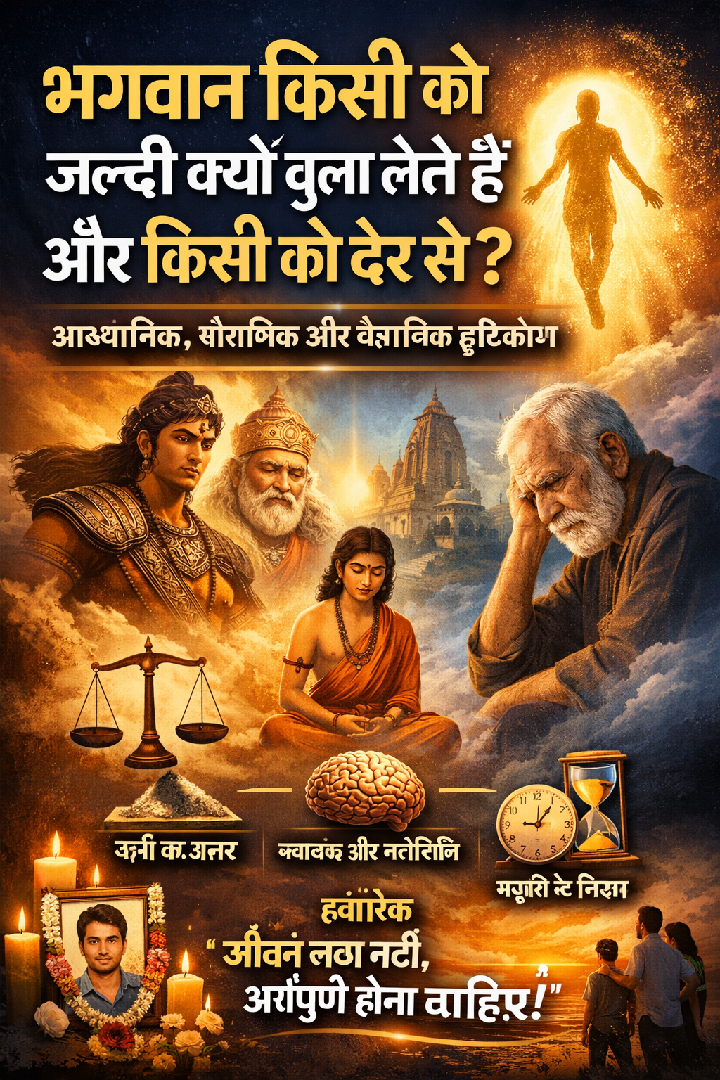 भगवान किसी को जल्दी क्यों बुला लेते हैं और किसी को देर से – कर्म, आत्मा और जीवन मृत्यु का रहस्य